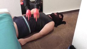 Never-ending foot agony for human trampling carpet