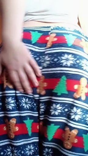 Walking and farting in pajamas   Clip 2