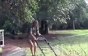 Extreme anal in the garden