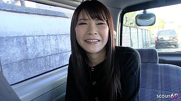 Petite Japanese Teen Pickup and talk to intense Vibro Egg Orgasm at Cat in uncensored JAV Casting