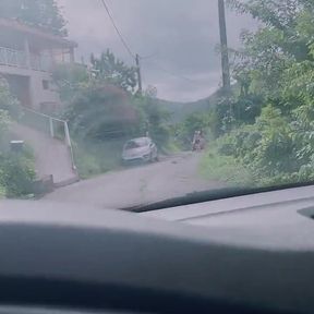 Risky Car Sex: BBC Fucks the Jogger with Big Butt and Creampie
