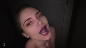 cum whore with dental braces sucking swallowing and fucking 2nd visit