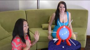 Angel and voluptuous Grace captivating strip game of Prick-Prick-Bang