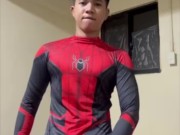 Jush Lee- Your Horny Inked Hunk Spidey Jerking Off