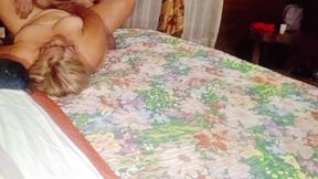 Beautiful Trans Girl Fucks MILF Stepmother While Stepson Records Her