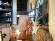 Monster Anal Ginger in the mirror.