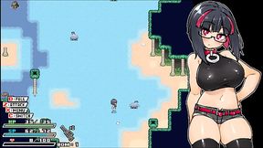 Rignetta'_s Adventure [ Monsters HENTAI Game ] Ep.2 Goth girl GANGBANG by monsters on the beach