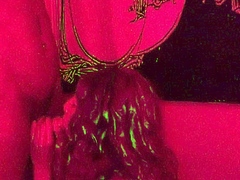 Dark haired amateur blowjob and handjob in fake taxi