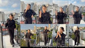 Smoking in my balcony in Buenos Aires!