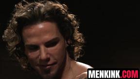 ”Pierced hunk Archer Croft double teamed in relentless edging”