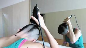 Italian Girl Shaves Her Head to Zero