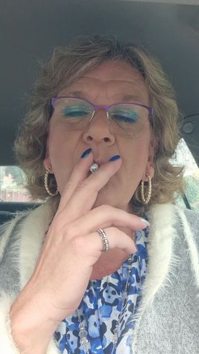 Captivating moment from "Enjoying a cigarette"