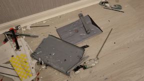 crushing a scanner crush under my new high heel stilettos