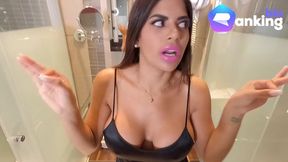 Sheila Ortega workout her jaw doing FaceYoga with my Big Cock