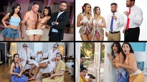 Swappz Compilation: Group of girlfriends get fucked hard and stretched