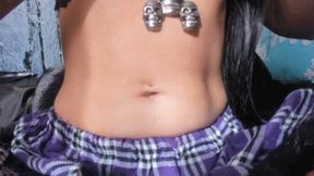 Butterfly Dangle Belly Rings (HD) WMV