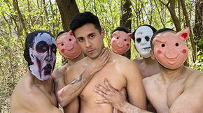 Many meaty dicks in one hole