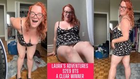 Vlog by BBW Milf Laura Leslie with Big Tits BTS Dildo Fuck