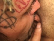 Chyna Whyte and Rich Dollars eating Pussy Asian Latina Puerto Rican Cuban small tits tattoos