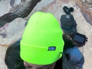 Baddie Latina Sucks BBC At Red Rock Mountain Las Vegas
