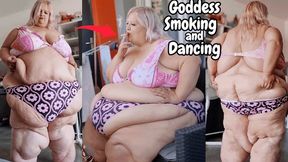 SSBBW Goddess Smoking and Dancing