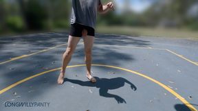 Cock out basketball - new location public dick flash