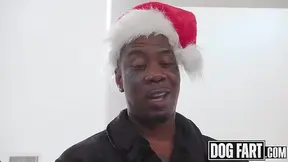 DOGFART - Busty Rissa May Devours Stepdad's Massive Holiday Cock