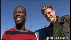 Blacks On Boys - Bareback Black Guy Fuck White Twink Gay Boy 13