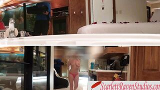 goddess fiance exposes and flashes the pizza deliveryman