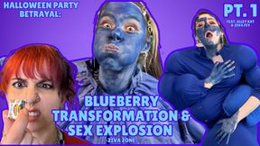 Halloween Party Betrayal: Blueberry Transformation & Sex Explosion Part 1 4K