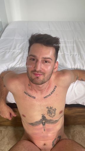 Man Gives Himself Blowjob With His Pulsing Asshole Pointed At Camera While He Cums   Clip 1