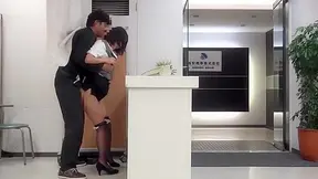 Repairman Rough Sex with Oriental Beauty at Work