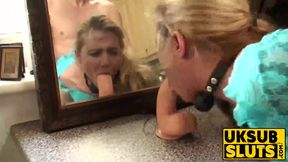 Ivey Passion's slutty kitchen encounter with a hard fuck