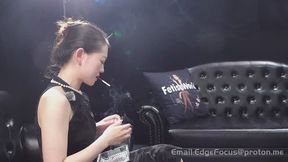 Elegant Asian Woman Chain Smoking Interview - Deep Inhales and Heavy Smoker Confessions — YI1 4K