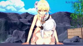 Shenhe and Lumine and Miko Yae and Raiden Shogun intense futanari sex. - Genshin Impact Hentai