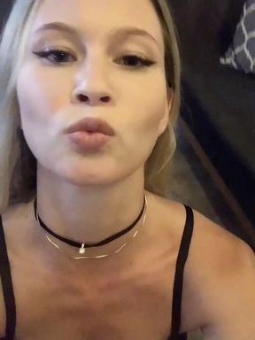 Playing Sports From a Sexy Blonde, Bottom View