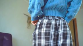 Blue Sweater and Panties