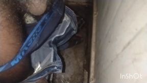 A Dirty Boy Paying *** Inside the Bathroom