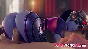 Cute Widowmaker From Video Game Overwatch - Animation C