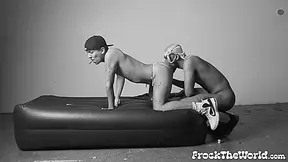 Latino Adidas Papi In Mutual Rimming With Black Ronnie