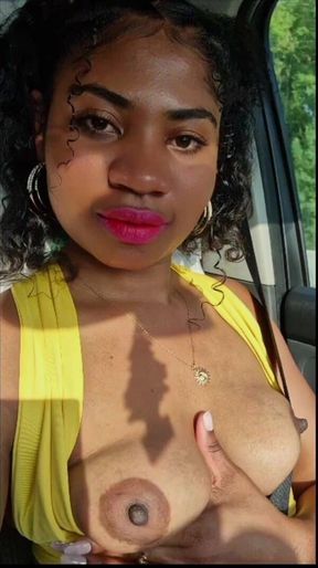 Malagasy Teen Boobs Naked in Car