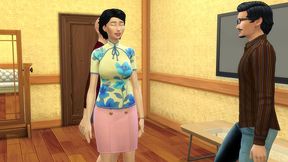 how to - japanese husband shares his wife with his virgin stepson who is sick making the characters