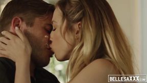 Smoking hot Aiden Ashley deepthroats lovers cock in kitchen