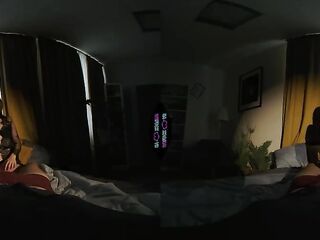 Natural Tiny Brunette hair Teen with a Large Ass Enjoys a Intimate Session with a Huge Wang in VR