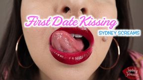First Date Kissing - A lipstick fetish scene featuring: pov kissing, make out, tongue fetish, French kiss, and gfe - 1080 MP4