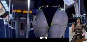 Is He the Luckiest Guy? Raven and Beast Boy in a Playful Animation Adventure!