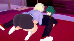 deku gets full service from bakugo s milf - my hero academia