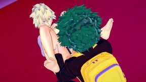 deku gets full service from bakugo s milf - my hero academia