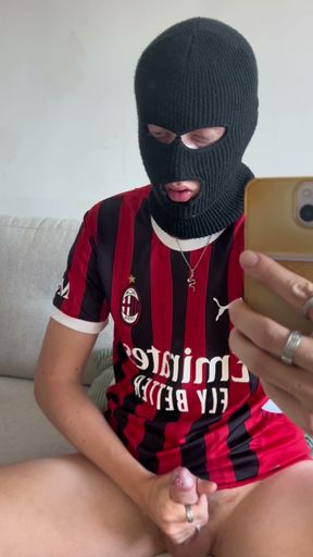 Horny Ac Milan Soccer Bro Shoots Load
