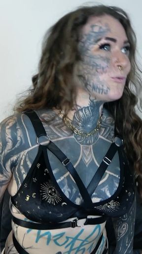 German Scout - German Split Tongue Tattoo Model Balea Scarleg at 2nd Porn